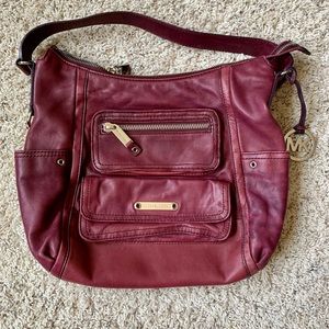 Maroon Coach Shoulder Bag